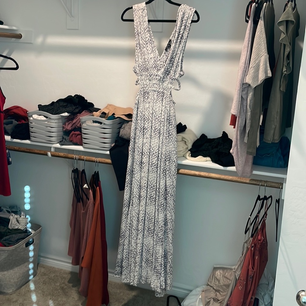 Pattern maxi dress